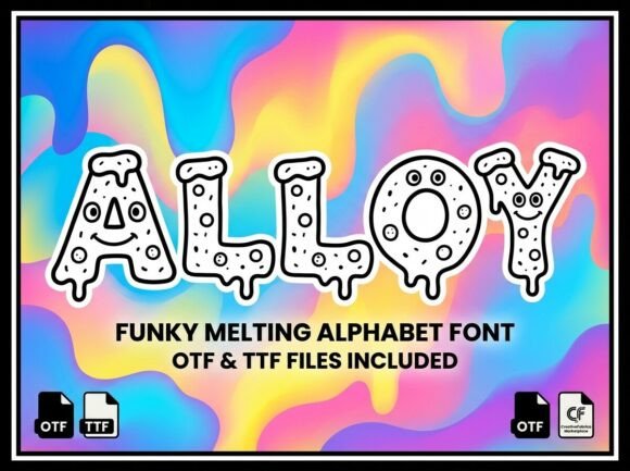 Alloy: The Psychedelic Display Typeface for Bold Brands
