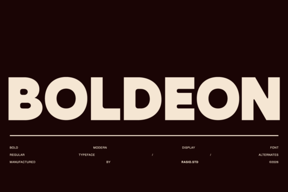 Boldeon: A Typeface That Demands Attention