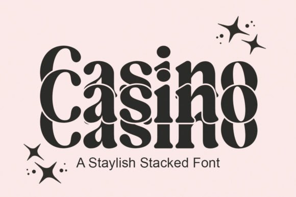 Casino: The Stylish Stacked Font for Bold Branding