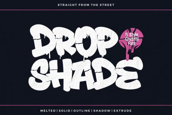 Dropshade Regular: Unlocking Street Culture in Your Designs