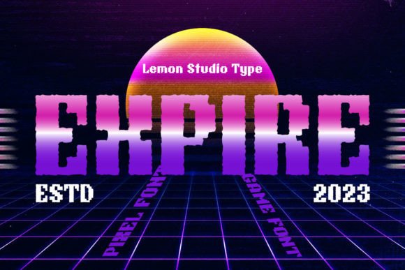 Expire: A Pixel Font for Bold, Gaming-Inspired Designs