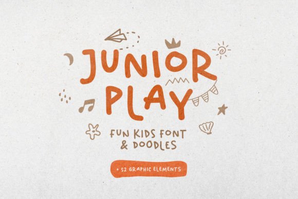 Junior Play: A Whimsical Typeface for Creative Projects