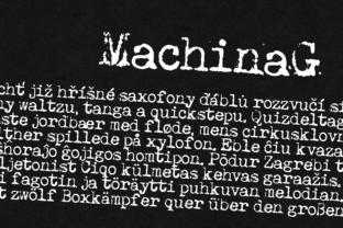 Machina G: The Typewriter Font with a Modern Edge