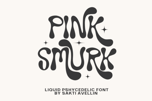 Pink Smurk: A Font for Bold, Psychedelic Branding