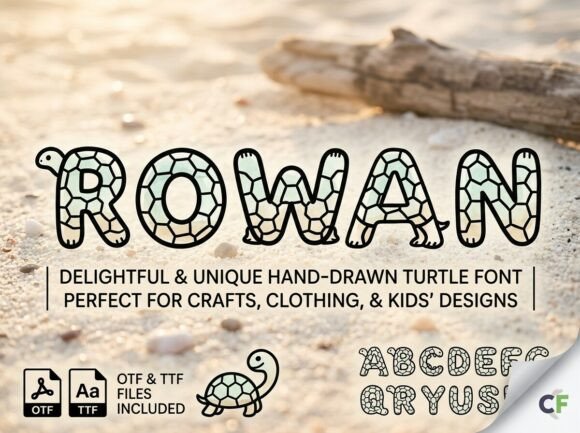 Rowan: The Playful Turtle Font for Coastal Brands
