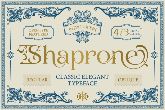 Shaprone: A Typeface of Timeless Elegance