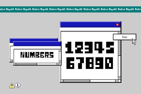 Start Signal: The 8-Bit Font That Brings Pixel-Perfect Energy to Modern Design