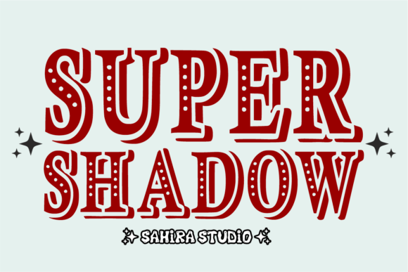 Super Shadow: A Playful Retro Font for Bold Creative Projects