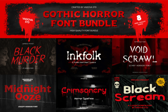 Unleash the Dark: The Gothic Horror Bundle for Your Boldest Designs